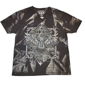 Legendary Rawyalty Couture Black Label T-Shirt Black Silver Bling 2XL